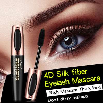 New Product Ideas Mineral Ingredient Volume Waterproof Silk Fiber 4D Mascara for Eyelash Extensions mascara brush