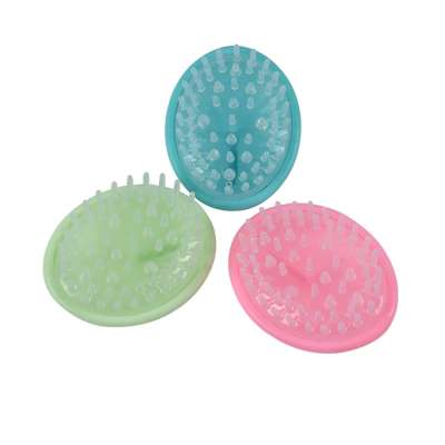 Shampoo scalp brush soft silicone massage brush hand held scalp head massager